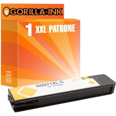 Gorilla-Ink 1 XXL kasetne saderīga ar HP 971XL dzelteno pigmenta tinti OfficeJet Pro X 450 sērijas 451 DN 451 DW 470 sērijas 476 DN 476 DW 551 DW 576 DW