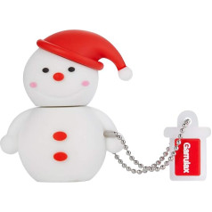 GARRULAX USB Flash Drive, Christmas 8 GB / 16 GB / 32 GB USB 2.0 Silicone Memory Stick Data Storage Pendrive (32 GB, Snowman)