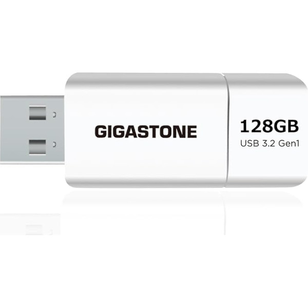 Gigastone Z60 128GB USB 3.1 atmintinė iki 120 MB/s, skirta muzikai, televizoriui, vaizdo įrašams ir išorinei duomenų saugyklai, USB atmintinė su rašikliu, skirta išmaniajam telefonui ir kompiuteriui