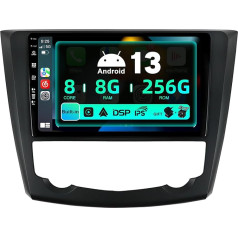 SXAUTO ¦ 8G + 256G ¦ Android 12 IPS auto radio Renault Kadjar (2015-2019) - Iebūvēts Carplay/Android Car/DSP - LED kamera + MIC - DAB stūres vadības stūres vadība Fast Boot 360-CAM WiFi AHD - 2 DIN 9