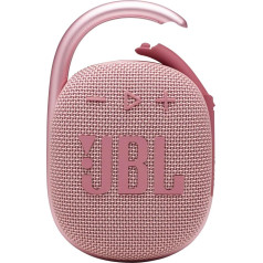 JBL Clip 4 - pārnēsājams mini Bluetooth skaļrunis, liels skaņas signāls un izteiksmīgi basi, iebūvēta karabīne, skaļrunis mājām, ārtelpām un ceļojumiem - (rozā)