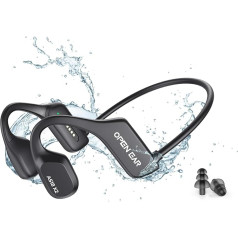 XINSRE Knochenschall Kopfhörer Bluetooth 5.3, Kopfhörer Schwimmen Wasserdicht IP68, Open Ear Kopfhörer mit Integriertem 16GMP3, 8H Spielzeit, leicht und bequem, Sport-Kopfhörer zum Schwimmen, Laufen