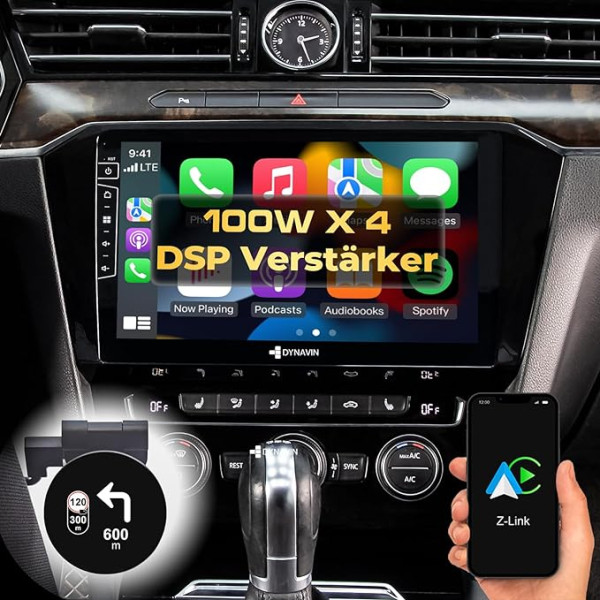 Dynavin Automobiļu radio navigācijas sistēma VW Golf 7 Passat B8 Tiguan Polo Skoda Octavia Superb, 9/10,1 collu OEM radio ar Bluetooth, DAB+, saderīgs ar Carplay un Android Car