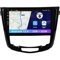 Android 12 Auto radio piemērots Nissan X-Trail T32 2013-2017 Qashqai 2 J11 aizmugures skata kamera Canbus Free 2G + 32G 10 collu Double DIN WiFi DAB BT GPS navigācija RDS SWC Mirror Link