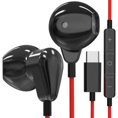 USB C austiņas Samsung S24 Ultra trokšņu slāpēšana C tipa vadu austiņas ar mikrofonu un tālvadības pulti priekš Samsung S23 FE S22 S21 A54 A34 HiFi Stereo DAC Bass ar mikrofonu un pulti