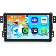 4G+64G CAMECHO Android 13 Autoradio mit Navi für Suzuki Splash Ritz/Opel Agila 2004-2014,8 Core丨9 Zoll Bildschirm Autoradio mit Carplay Android Auto,Bluetooth RDS/FM MirrorLink