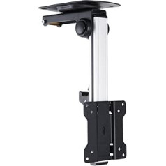 PureMounts PM-SLOPE-23 Premium Deckenhalterung für Fernseher, optimal für Dachschrägen, negbar max. 105°, höhenverstellbar, Traglast: maks. 20 kg, VESA bis 100x100, universell