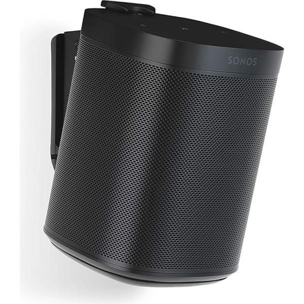 Flexson Wandhalterung Geeignet für Sonos One, One SL und Play:1 - Schwarz (Single)