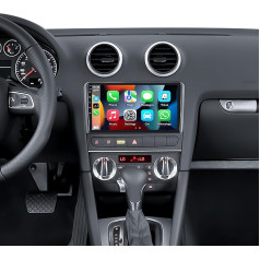 2024 auometo 2+64G Android 13 Carplay Android auto radio ar DSP Audi A3 S3 RS3 8P, 9 collu skārienjūtīgais ekrāns, 1280 x 720, ar GPS WiFi WiFi BT USB FM RDS Radio spoguļsaite + 32 joslu ekvalaizers + AHD aizmugures skats