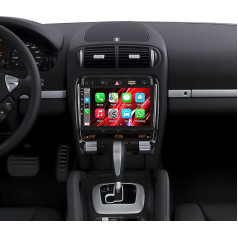 [2+64G] CAMECHO Android 13 Autoradio für Porsche Cayenne 9PA 2002-2010 mit Carplay/Android Auto/Mirrorlink,9 Zoll Kapazitive Touchscreen Unterstützt WiFi/GPS/FM/Bluetooth+AHD-Kamera