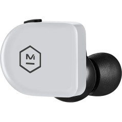 Master & Dynamic MW07 GO True Wireless austiņas, sporta austiņas, bezvadu austiņas, trokšņu slāpēšanas austiņas, iekšējās Bluetooth austiņas ar mikrofonu, bezvadu austiņas - akmens pelēkas krāsas