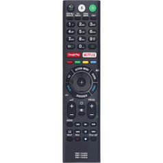 AULCMEET 4IN1 RMF-TX300E RMF-TX200E RMF-TX200E RMF-TX201E RMF-TX200A Rezerves balss tālvadības pults, kas piemērota Sony QLED Smart TV KD-49XE8004 KD-65XD8505 KD-65XD8577 KD-65XD8599 KD-65XD9305 KD-65ZD9