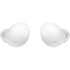 Samsung Galaxy Buds2 bezvadu austiņas, bezvadu austiņas, trokšņu slāpēšana (ANC), ilgstoša darbība ar akumulatoru, 3 mikrofoni, baltas (vācu versija)