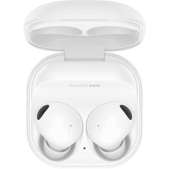 Samsung Galaxy Buds2 Pro Bluetooth austiņas, patiesi bezvadu, trokšņu slāpēšana, uzlādes korpuss, kvalitatīvas, ūdensizturīgas, baltas krāsas