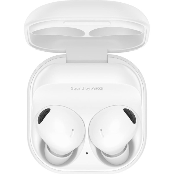 Samsung Galaxy Buds2 Pro Bluetooth austiņas, patiesi bezvadu, trokšņu slāpēšana, uzlādes korpuss, kvalitatīvas, ūdensizturīgas, baltas krāsas