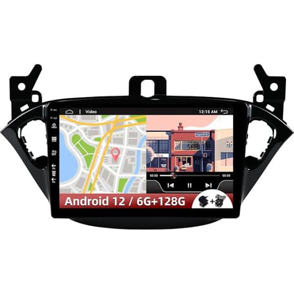 Android 12 autoradio Opel Corsa E 2015-2019/Adam 2013-2016 - [4G+64G] - Iebūvēts DSP/Carplay - BEZMAKSAS kamera - IPS 9