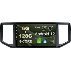 SXAUTO - 6G + 128G - Android 12 IPS auto radio VW Crafter (2004-2015) - Iebūvēts Carplay/Android Car/DSP - LED kamera + MIC - DAB stūres vadības stūres vadības sistēma Fast Boot 360-CAM WiFi AHD - 2 DIN 10,1 collu