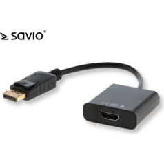 Savio Kabel adapter Savio CL-55|B DisplayPort (Male) - HDMI A (Female)