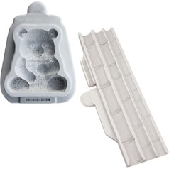 Wisyurt Bamboo Panda Silicone Mould Fondant Cake Decoration Mould Chocolate Baking Tools Kitchen Tools for Cake