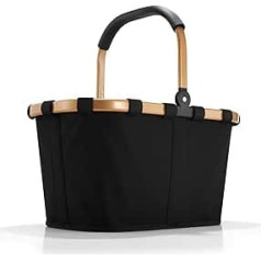 reisenthel carrybag frame gold/black - Stabiler Einkaufskorb mit viel Stauraum und praktischer Innentasche - Elegantes und wasserabweisendes Design...