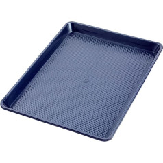 Blue Diamond Bakeware nepielipīgs cepamais paplātes paliktnis, 33 x 23 cm, zils