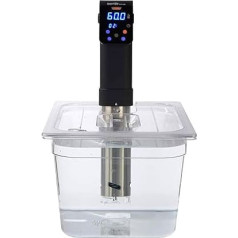 SousVideTools SVT-PS11GN-IVIDE polikarbonāta trauks 11,6 l ar vāku, piemērots iVide 2.0 Sous Vide stienim, caurspīdīgs, piemērots gatavošanai, nesatur BPA, nesadalās un nav piemērots mazgāšanai trauku mazgājamā mašīnā