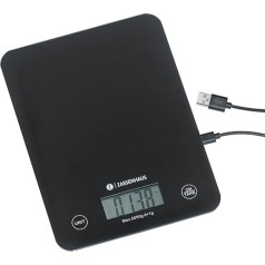 Zassenhaus virtuves svari Digitālie svari USB uzlādes funkcija 5 kg / 1 g Svēršanas funkcija Ultra plakans sensora skārienvadības panelis