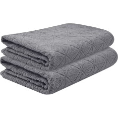 Towelogy® vannas dvieļi, 100% ēģiptiešu kokvilnas, 70 x 120 cm, luksusa un augstas absorbcijas spējas, augstākās kvalitātes dvieļi viesnīcām, spa un vannas istabām, dušas dvieļi, sertificēti Oeko-Tex (pelnu pelnu pelēks, 2)