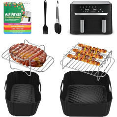 Hivio Airfryer Zubehör Set für Tefal Heißluftfritteuse 5,2l/3,1L, 7 STÜCK Zubehör Heißluftfritteuse, Airfryer Silikonform Compatible With Tower T17099, Lakeland 5l/3l＆Salter Ek5729