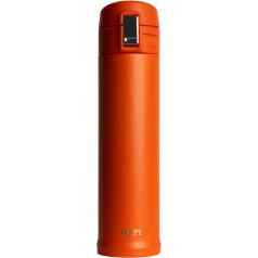 Hapi 350ml Orange Insulated Coffee Mug, ūdensnecaurlaidīgs termiskais vakuuma flakons, termiskais krūzītis ar vāku, nerūsējošā tērauda ceļojumu krūzītis, noslēdzams, BPA nesatur BPA, dubultsienu ūdens pudele karstiem dzērieniem,