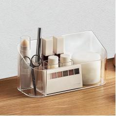 DAKFOOK Make-up-Organizer mit 9 Fächern und herausnehmbaren Trennwänden, für die Arbeitsplatte, Badezimmerschrank, Organizer für Damen und Mädchen, 2 Stück