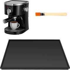 Nizirioo Fully Automatic Coffee Machine Silicone Underlay Leak-Proof Mat 48 x 30 cm Silicone Mat Under Coffee Machine Mat for Coffee Machine Non-Slip Underlay Coffee Machine Barista Accessories