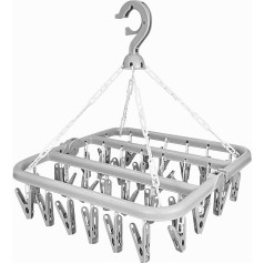 Hampine Strong 20 Pegs Hanging Airer For Small Garments, Socks, Underwear, Baby Clothes Hanger & Droying Rack For Indoor/Outdoor Use