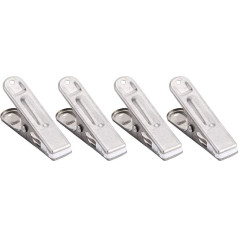 20 Pieces Strong Stainless Steel Clothes Pegs Clothes Pegs Metal Clamps for Household Laundry Clothes Sock Food Sealing Photos Bag Clips Dress