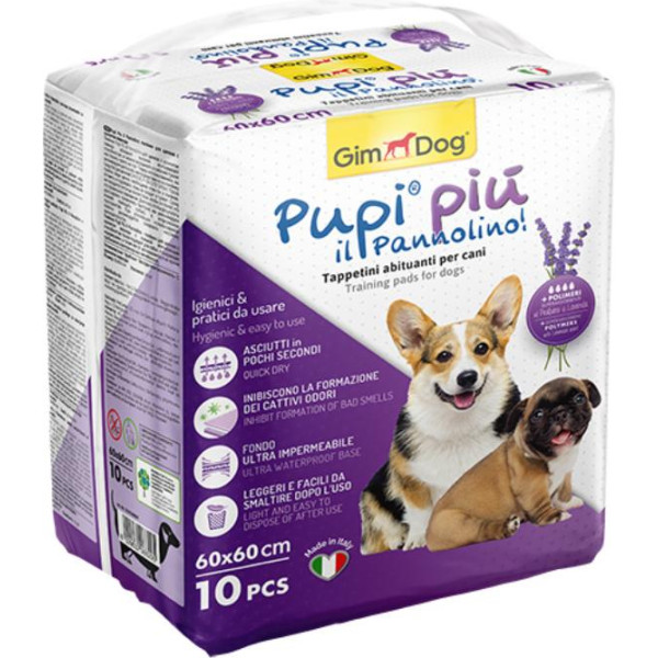 Gimborn Absorbent pads - Gimborn Dog PUPI PIU TRAINING PADS WITH LAVENDER 60X60 - 10 pcs