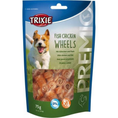 Trixie Gardums suņiem : Trixie Premio Fish Chicken Wheels 75 g