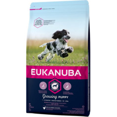 Eukanuba Dry food for puppies - Eukanuba Puppy and Junior Medium Chicken, 3 kg