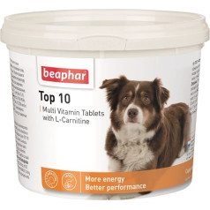 Beaphar Vitamīnizēta papildbarība : Beaphar TOP 10 For Dogs, 750tab.