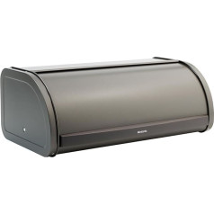 Brabantia Roll Top Bin Bread Box Bread Box Bread Container из металла Platinum