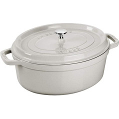 STAUB ovāls cepamais trauks baltajām trifelēm, izmērs - 37 cm