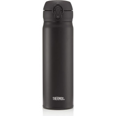 Thermos Super Light Direct matēta melna ūdens pudele, 470 ml