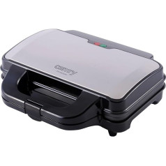 CAMRY CR 3054 Sandwich Maker XL, Toaster, 1300 W, Grill Plate with Fireproof Handle, Contact Grill with Sturdy Rubber Feet
