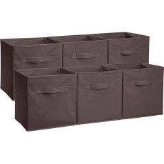 BRIAN & DANY Salokāmā kuba glabāšanas kaste 6 Pack Brown 31 x 31 x 31 x 31 cm