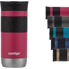 Contigo Byron 2.0 termo krūze, nerūsējošā tērauda izolēta krūze ar Snapseal aizvākojumu, kafijas krūze, 100% droša pret noplūdi, ar trauku mazgājamā mašīnā mazgājamu vāku, BPA nesatur, saglabā siltu līdz 6 stundām, 470 ml