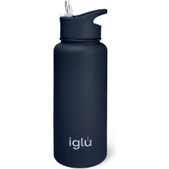 iglu atkārtoti lietojamas ūdens pudeles | Premium Double Walled Stainless Steel | Vakuumizolācija | 24 stundas auksts un 12 stundas karsts | Izturīgs pret svīšanu un BPA bezmaksas | Lieliska videi draudzīga dāvana viņai