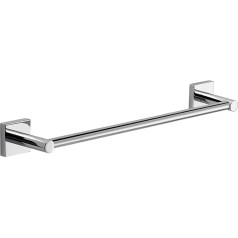 Gedy Manila Towel Rail 45 cm, Chrome Colour, 304 Stainless Steel Components, Cromall and Satin Glass, Dimensions 4.7 x 49 x 6.8 cm and Weight 0.1 kg, Design R&S 45 cm