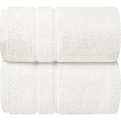 Westlane Linens Jumbo Bath Towel 80 x 200 cm - 500 GSM Premium Cotton Large Bath Towels - Highly Absorbent, Quick Drying Towels Bath Towels Hotel Quality (White)