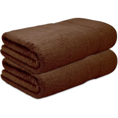 Towelogy® Upgraded Vannas dvieļi, 100% ķemmēta kokvilna, mīksti un īpaši labi uzsūcoši, lielie vannas dvieļi, 90 x 140 cm, bioloģiski noārdāmi un videi draudzīgi (Mink, 2)