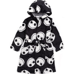 Disney The Nightmare before Christmas Clip-On Dress Kids Black PJS Bathrobe