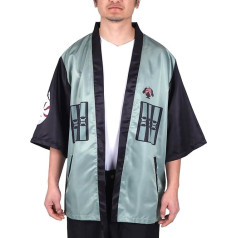 CoolChange Kakashi Hatake Kimono jaka, Anime Haori apmetnis, zaļš, Izmēri: S/M, L/XL